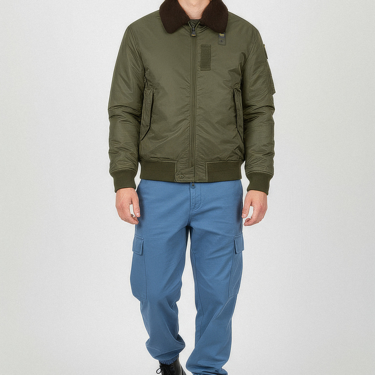 Blauer Marshall Bomberjacke gruen