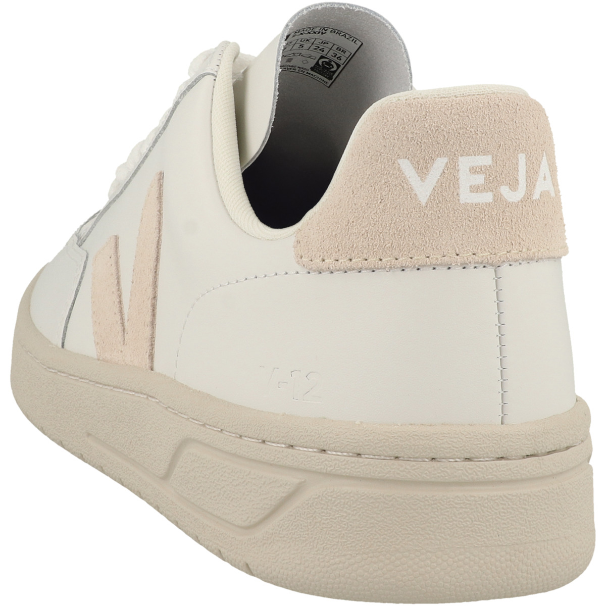 VEJA V-12 Leather Sneaker low weiss