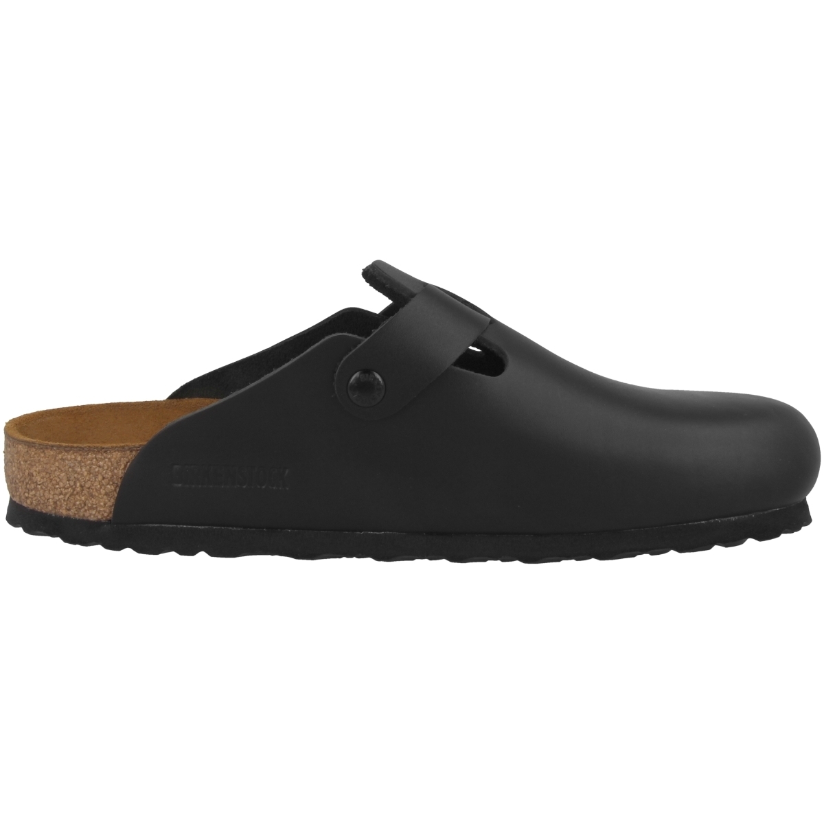 Birkenstock Boston Glattleder Clogs normal schwarz