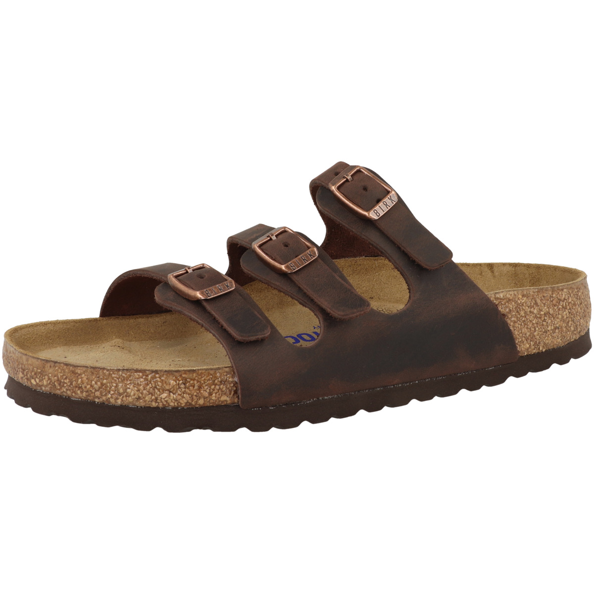 Birkenstock Florida SFB geöltes Nubukleder Sandale Weichbettung normal dunkelblau