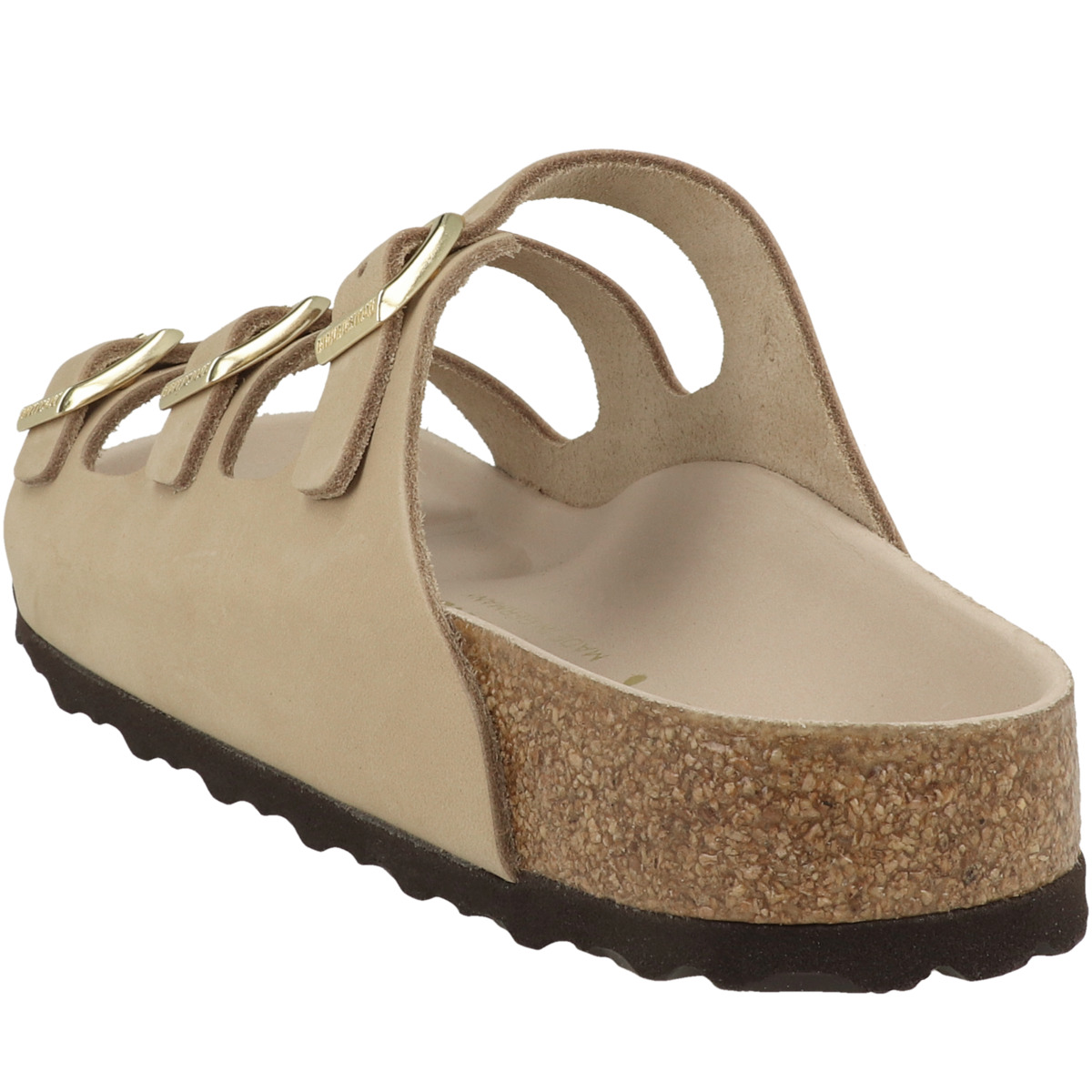 Birkenstock Florida Fresh Nubukleder Sandale schmal beige