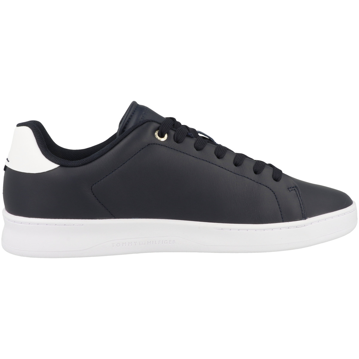 Tommy Hilfiger Court Cupsole Leather Gold Sneaker dunkelblau