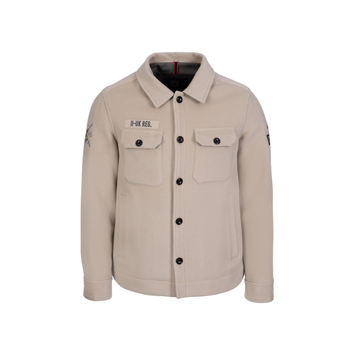 La Martina MBOG60 Kurzmantel beige