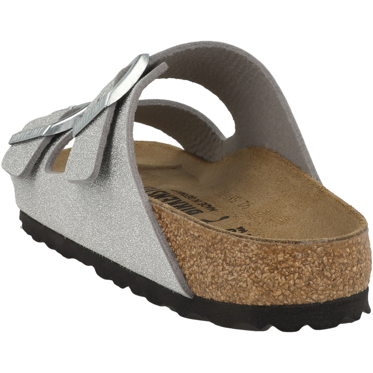 Birkenstock Arizona Synthetik Sandale schmal silber