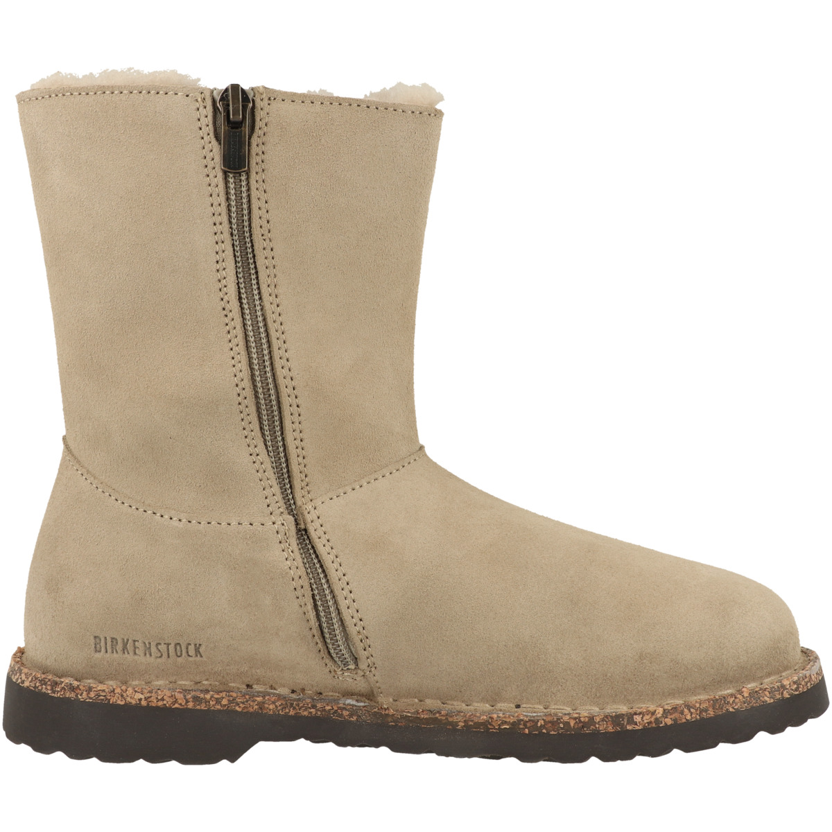 Birkenstock Uppsala Zip Shearling Veloursleder Boots normal beige