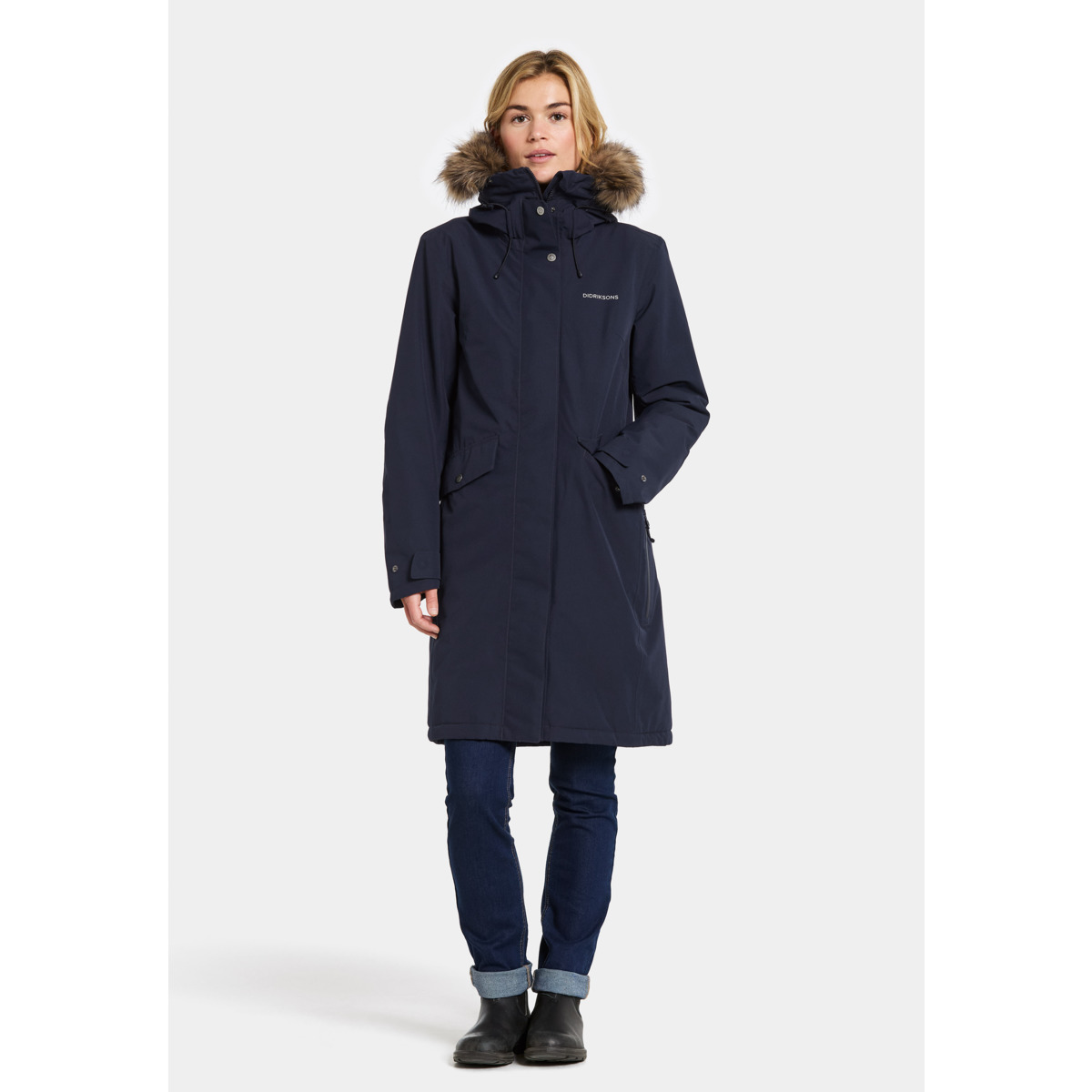 Didriksons Erika WNS Parka 3 Parka dunkelblau