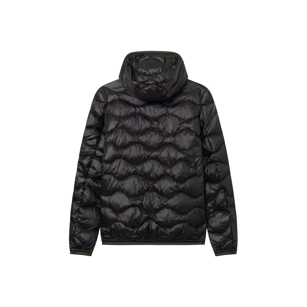 Blauer Wave Daunenjacke schwarz