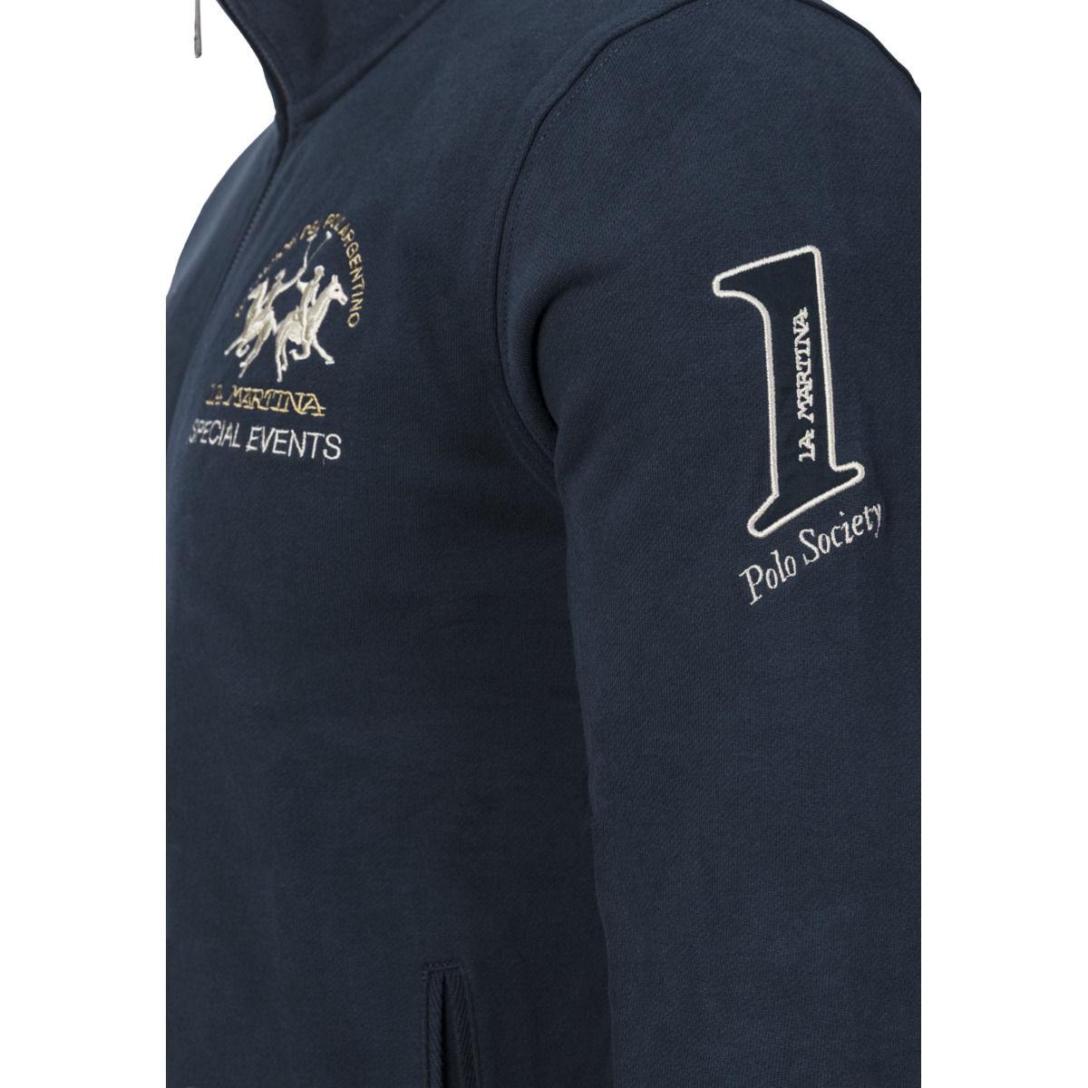 La Martina MBF304 Sweatjacke dunkelblau