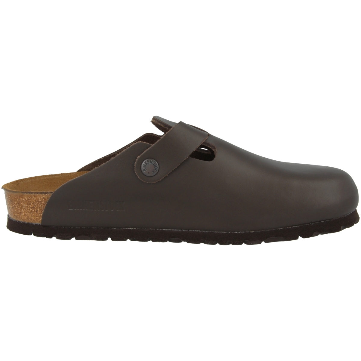 Birkenstock Boston Glattleder Clogs schmal braun
