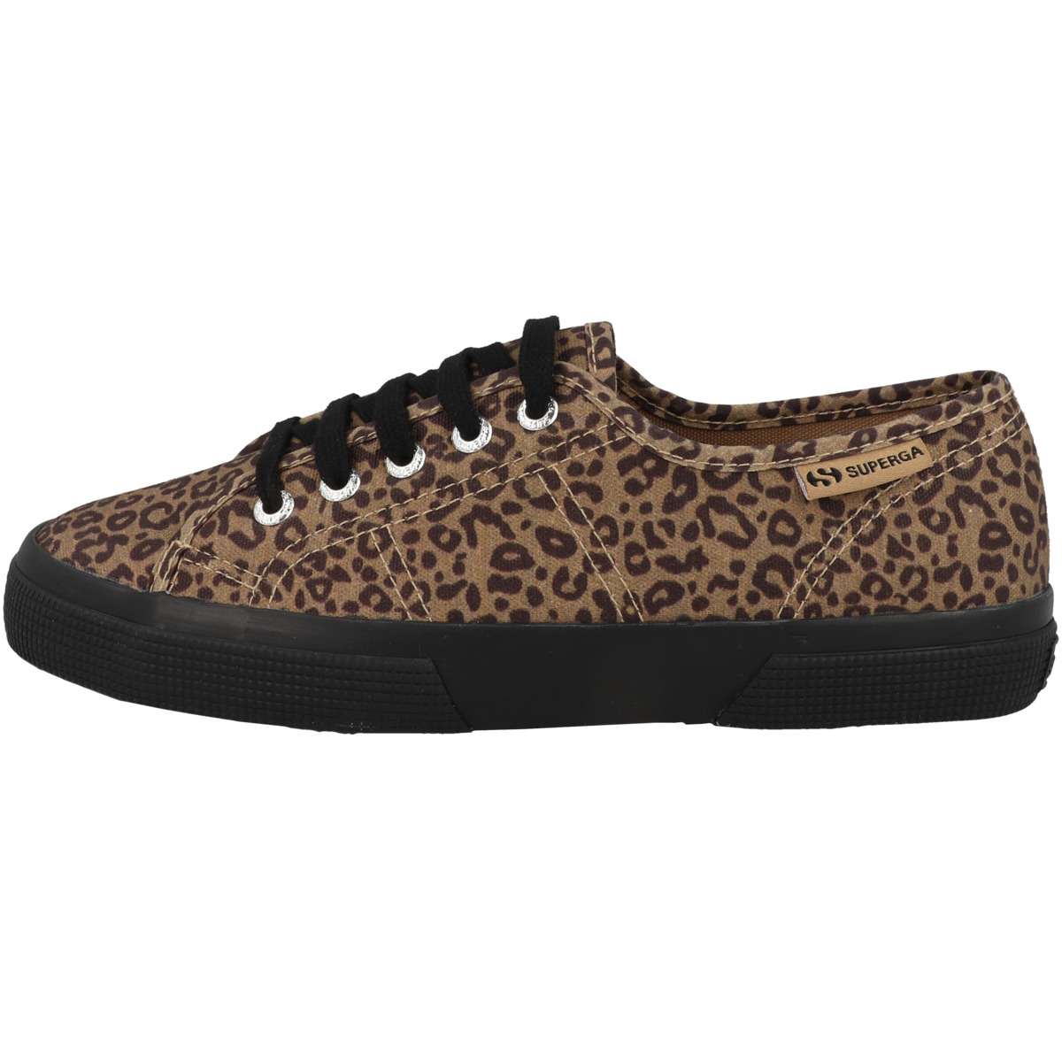 Superga 3750 Black Leopard Print Leggera Sneaker low braun