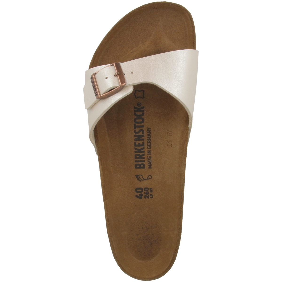 Birkenstock Madrid Birko-Flor Graceful Sandale schmal weiss