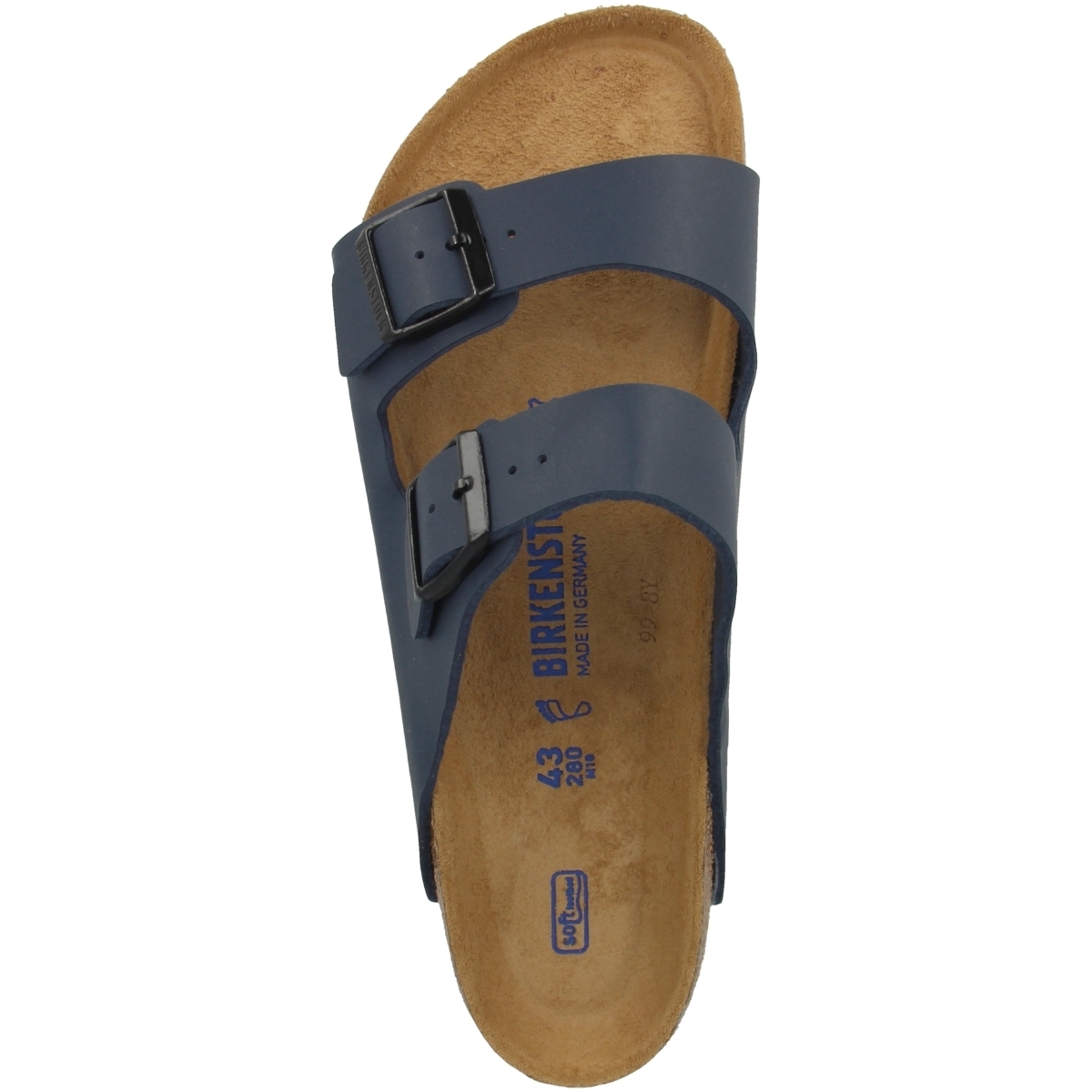 Birkenstock Arizona SFB Birko-Flor Sandale Weichbettung normal blau