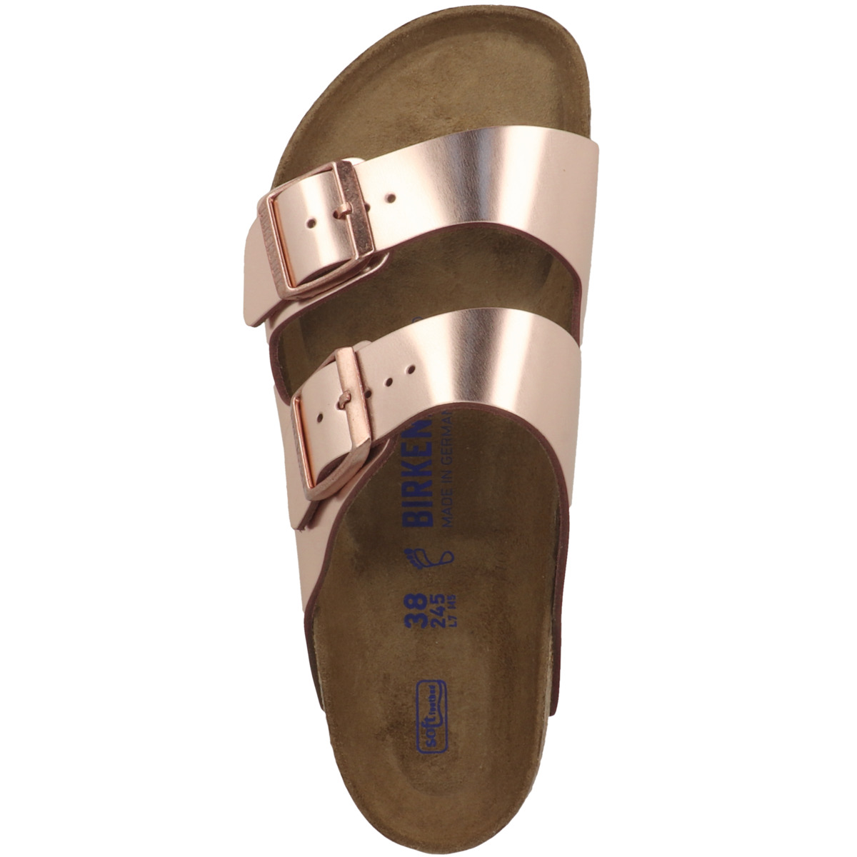 Birkenstock Arizona Glattleder Sandale Weichbettung normal braun