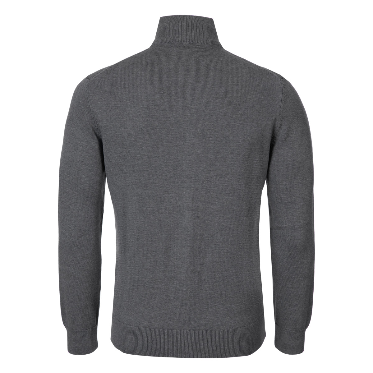 GANT Casual Cotton Zip Cardigan Strickjacke dunkelgrau