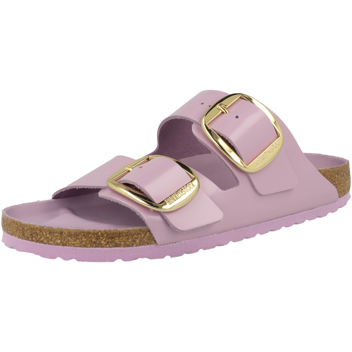 Birkenstock Arizona Big Buckle Naturleder Lack Sandale schmal lila