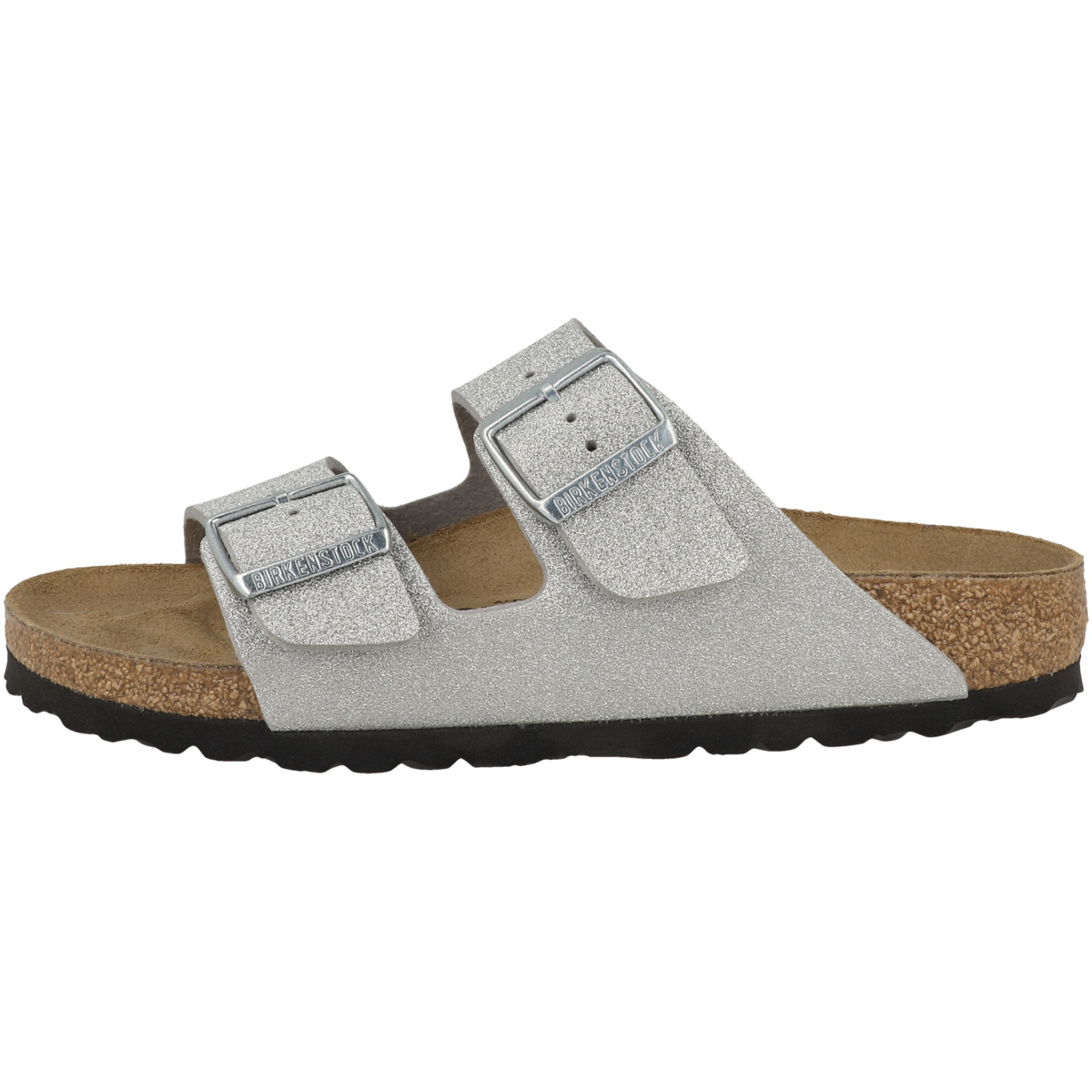 Birkenstock Arizona Synthetik Sandale schmal silber