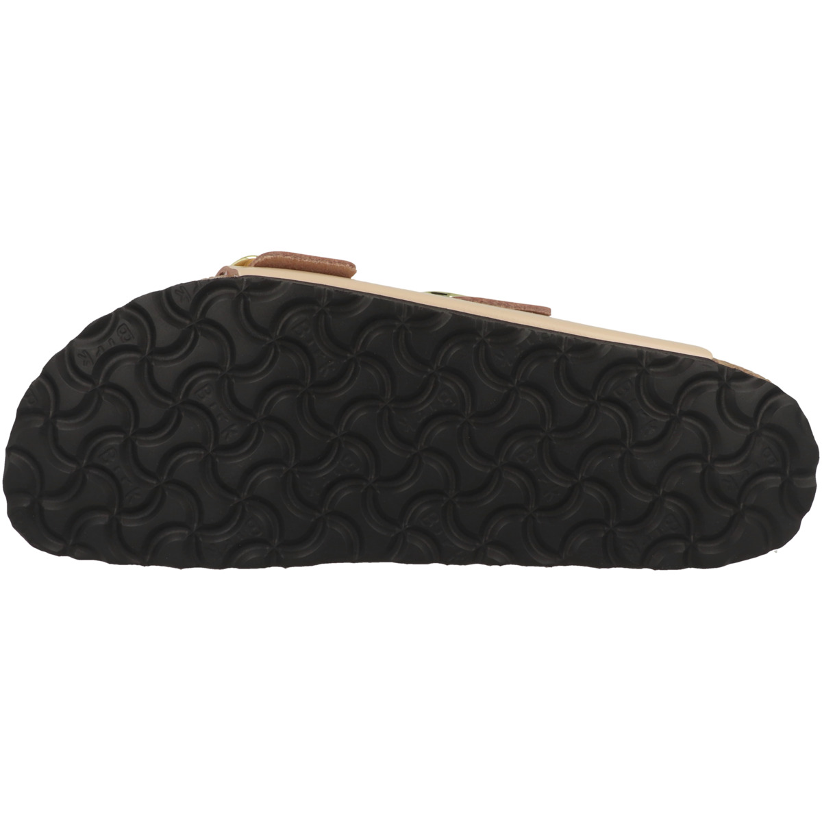 Birkenstock Arizona Big Buckle Naturleder Lack Sandale schmal beige