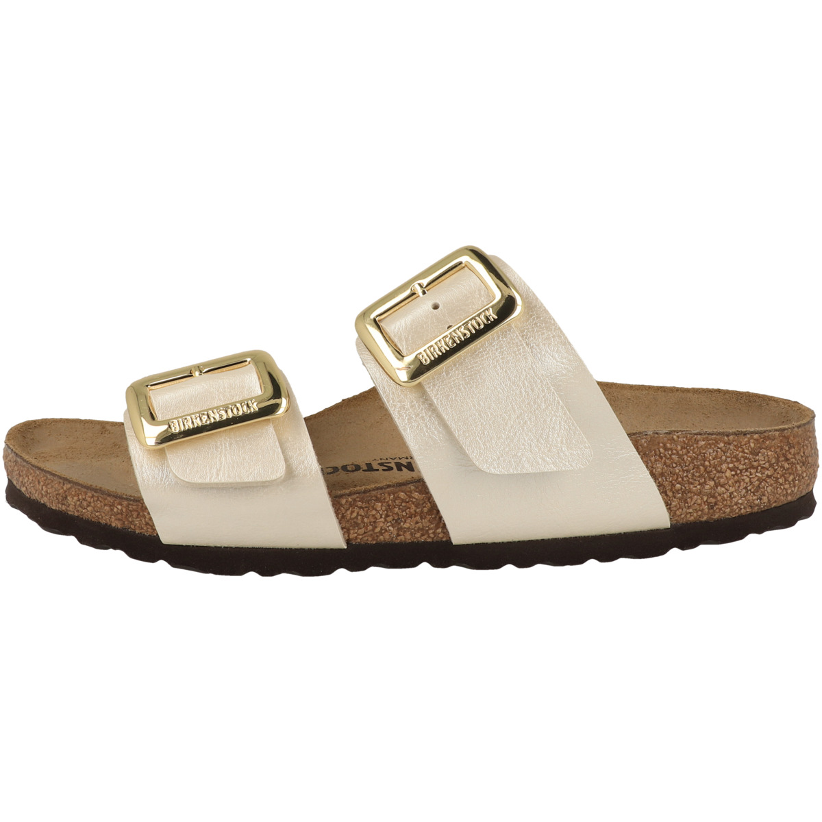 Birkenstock Sydney Cushion Buckle Birko-Flor Graceful Sandale schmal weiss