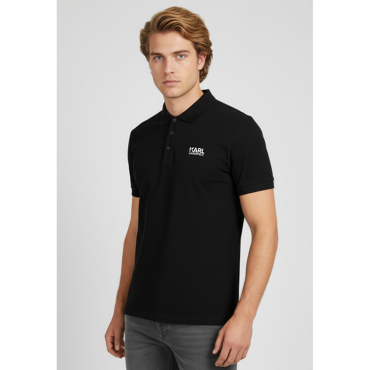 KARL LAGERFELD 745088 Poloshirt schwarz