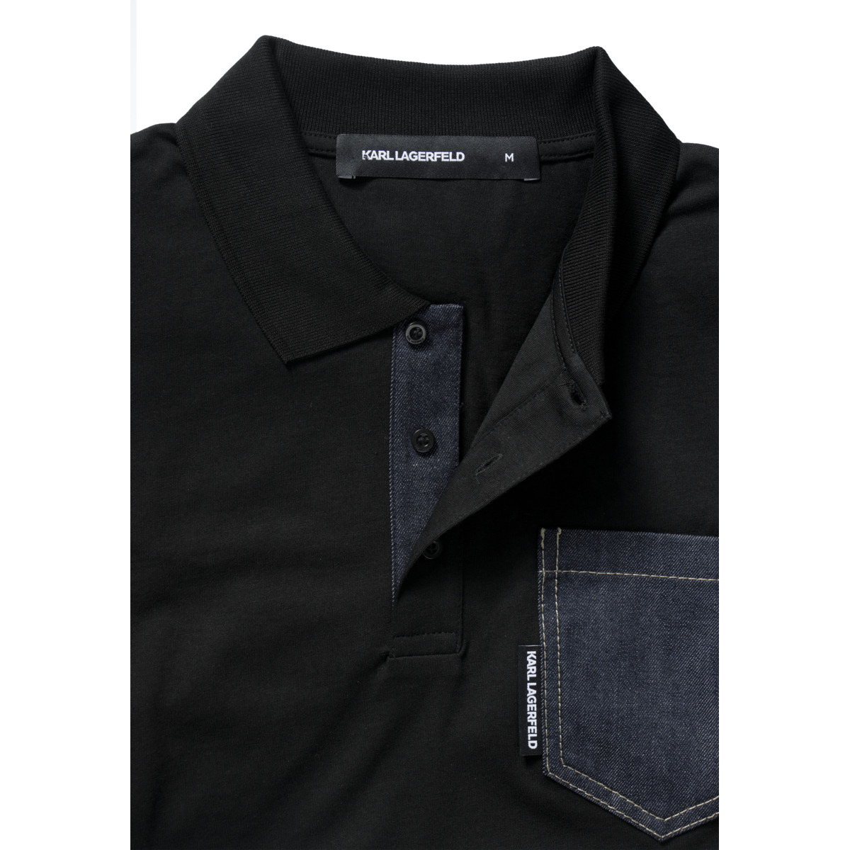 KARL LAGERFELD 745023 Poloshirt schwarz