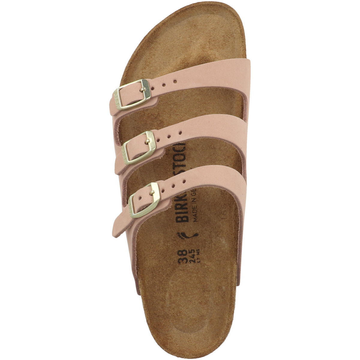 Birkenstock Florida Fresh Nubukleder Sandale schmal rosa