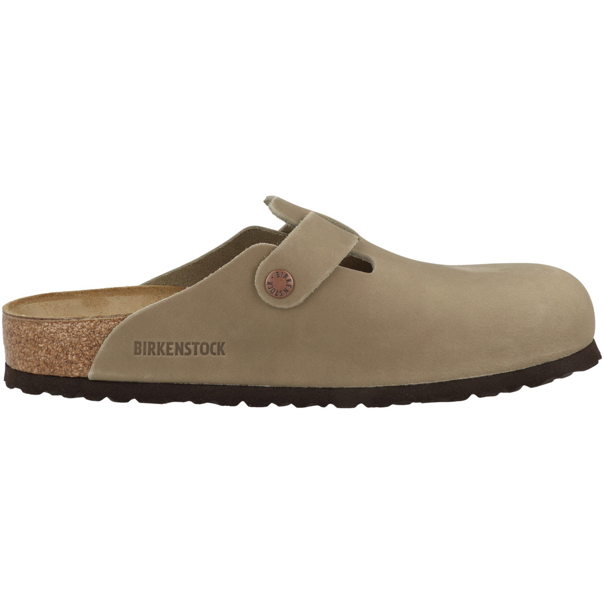 Birkenstock Boston Geöltes Nubukleder Clogs normal braun