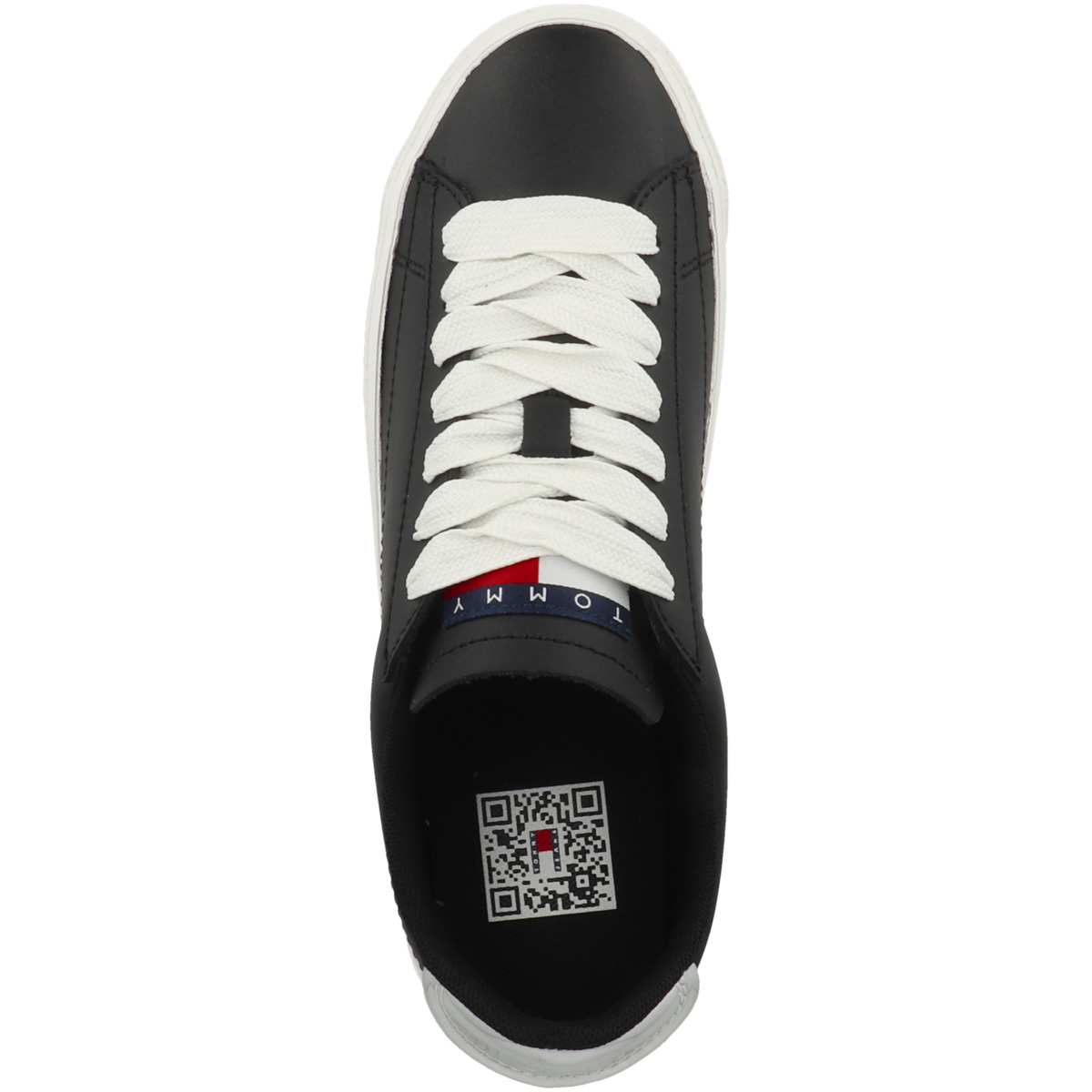 Tommy Hilfiger Tommy Jeans Vulcanized Leather Plat LC Sneaker schwarz