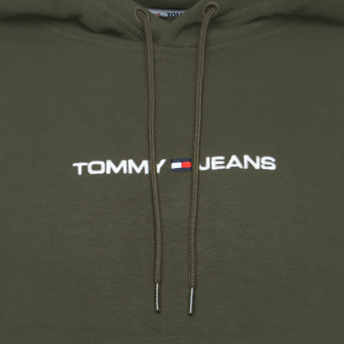 Tommy Hilfiger Tommy Jeans Regular Linear Kapuzenpullover gruen