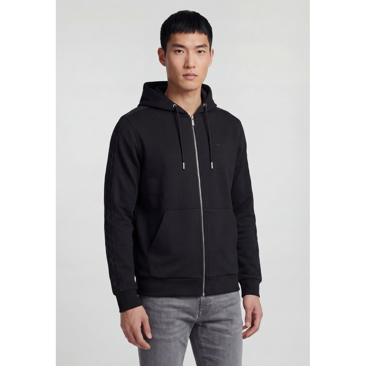 KARL LAGERFELD 705007 Sweatjacke schwarz