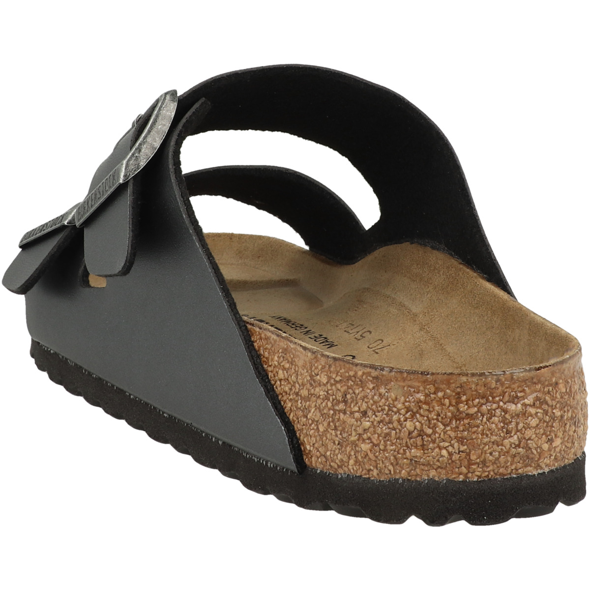Birkenstock Arizona Birko-Flor Metallic Sandale normal schwarz