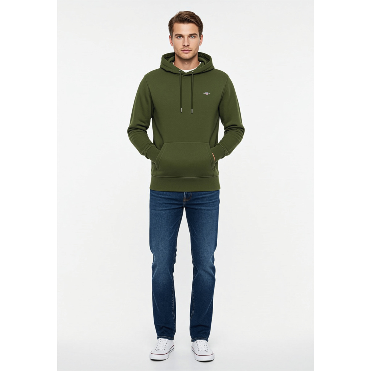 GANT Reg Shield Hoodie gruen