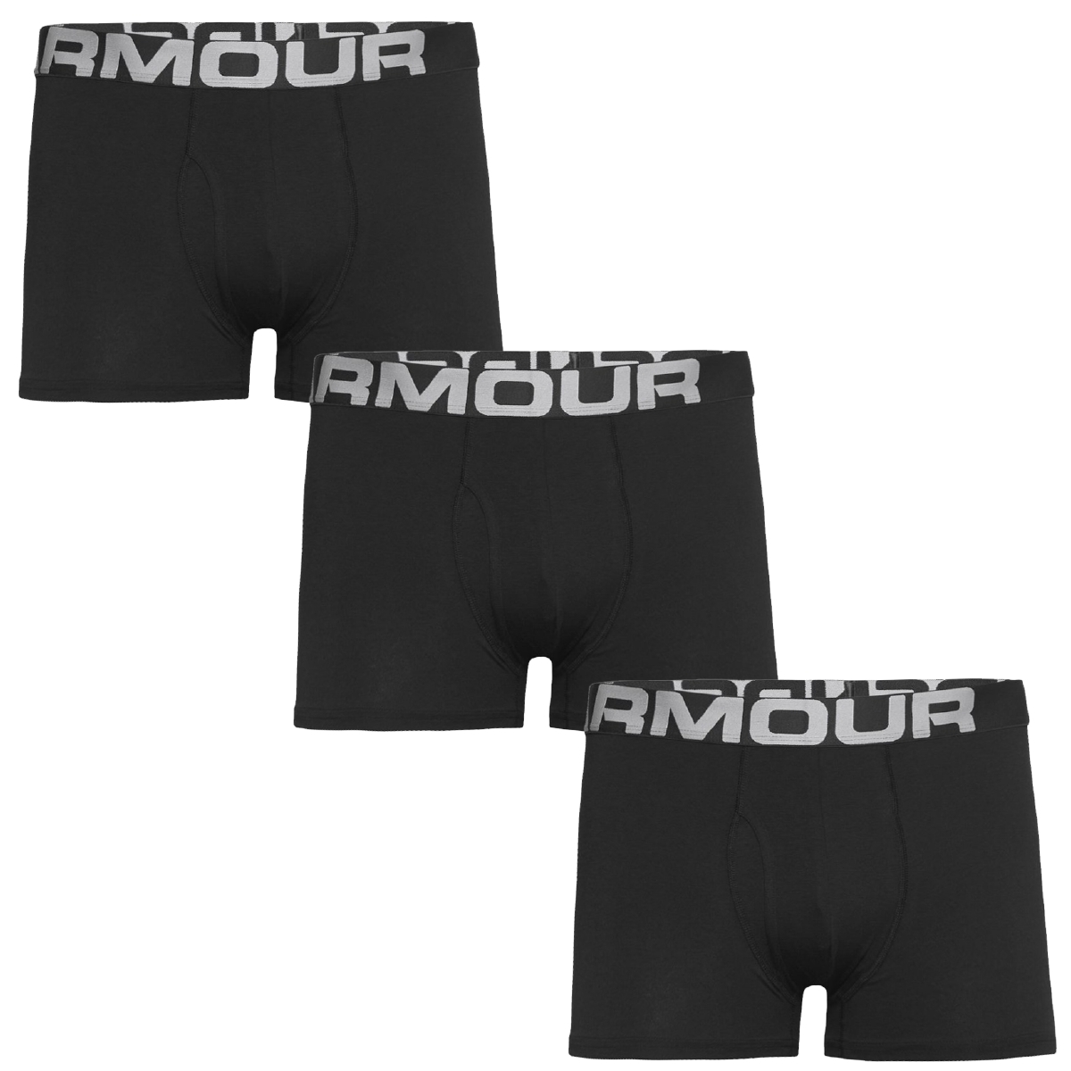 Under Armour Charged Cotton 3in 3 Pack Boxershorts schwarz