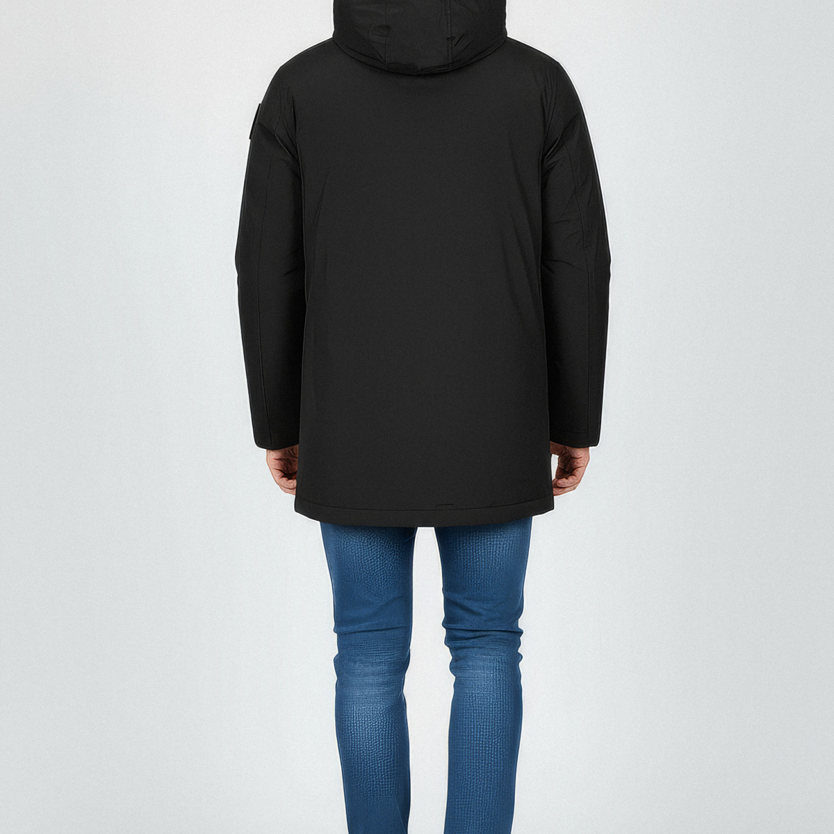 Blauer Chester Parka schwarz