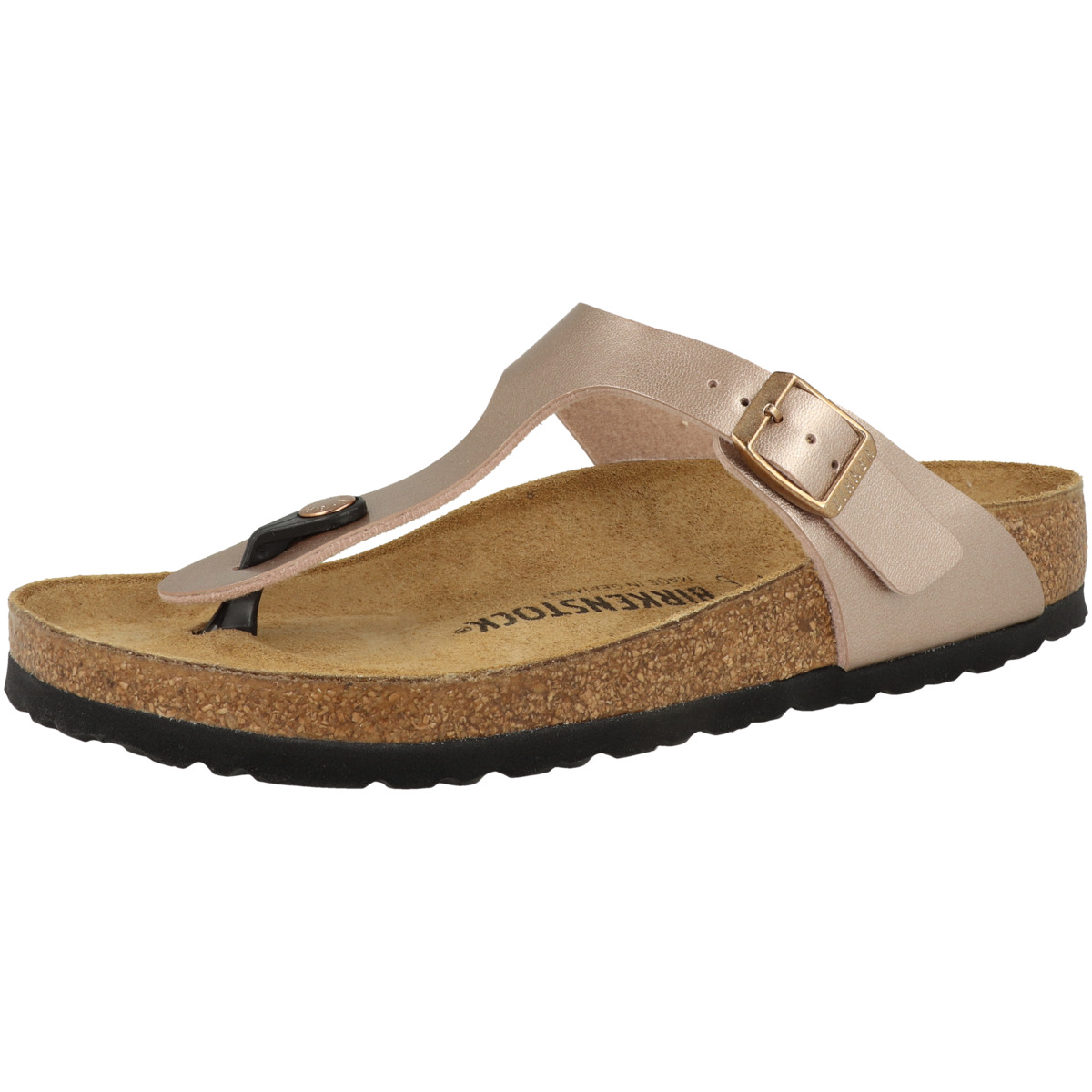 Birkenstock Gizeh Birko-Flor Metallic Sandale normal hellbraun