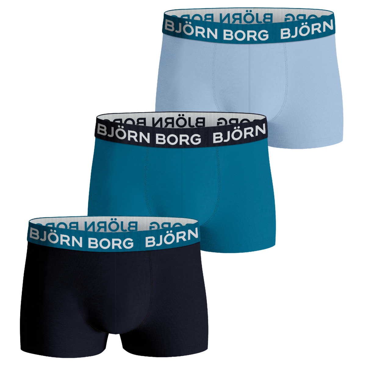 Björn Borg Cotton Stretch Trunk 3er Pack Boxershorts