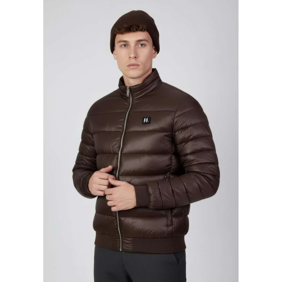 KARL LAGERFELD 505090 Blousonjacke dunkelbraun