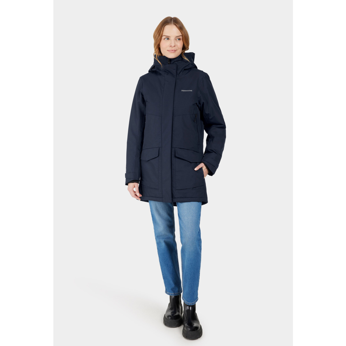 Didriksons Frida WNS Parka 7 Parka dunkelblau