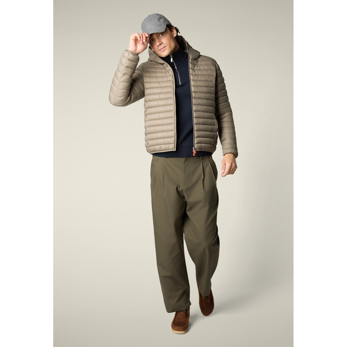 Save the Duck Donald Steppjacke grau