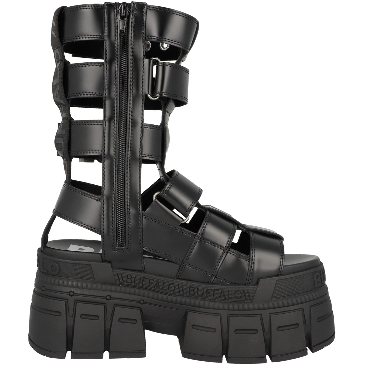 Buffalo Gospher Zeus Sandale schwarz