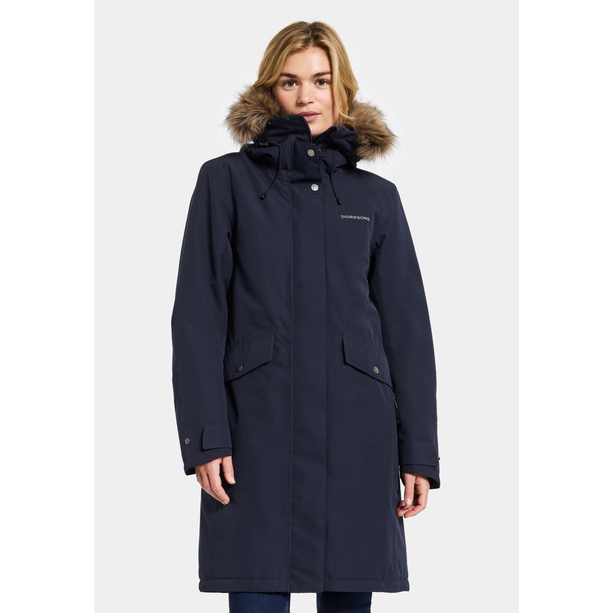 Didriksons Erika WNS Parka 3 Parka dunkelblau