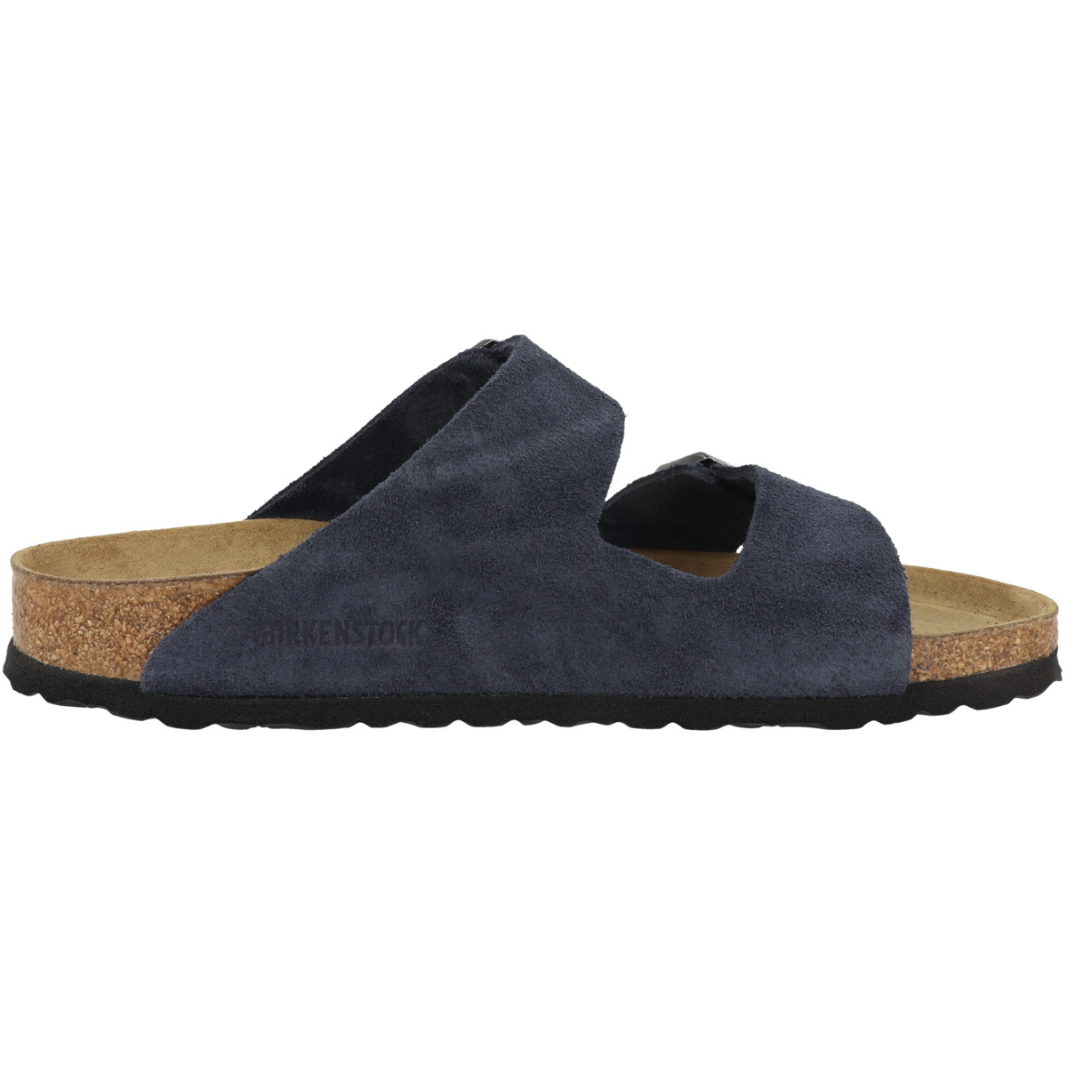 Birkenstock Arizona Veloursleder Sandale schmal blau