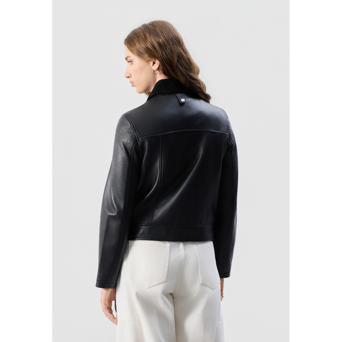 Bolongaro Trevor Carris Worker Lederjacke schwarz