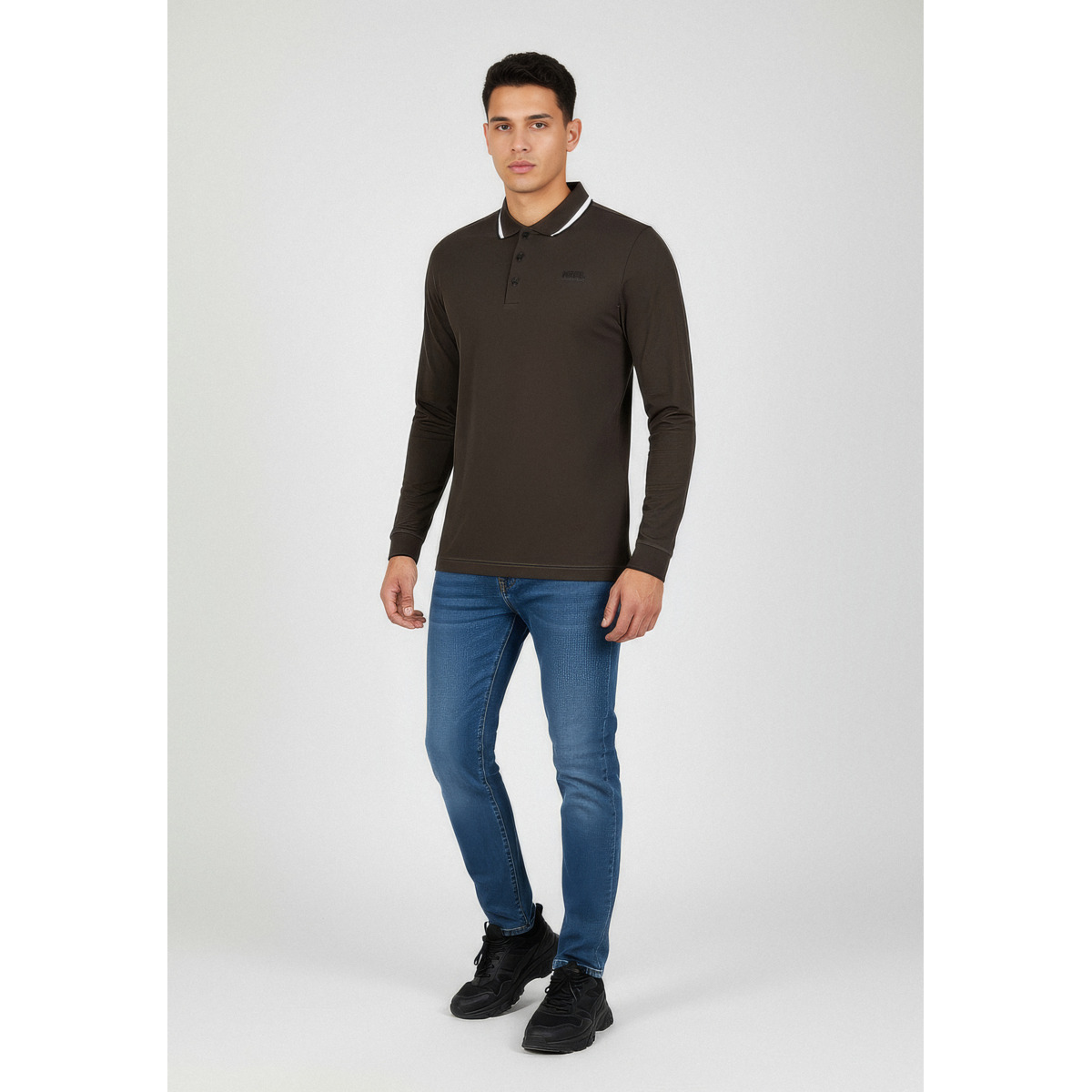 KARL LAGERFELD 745005 Poloshirt dunkelbraun