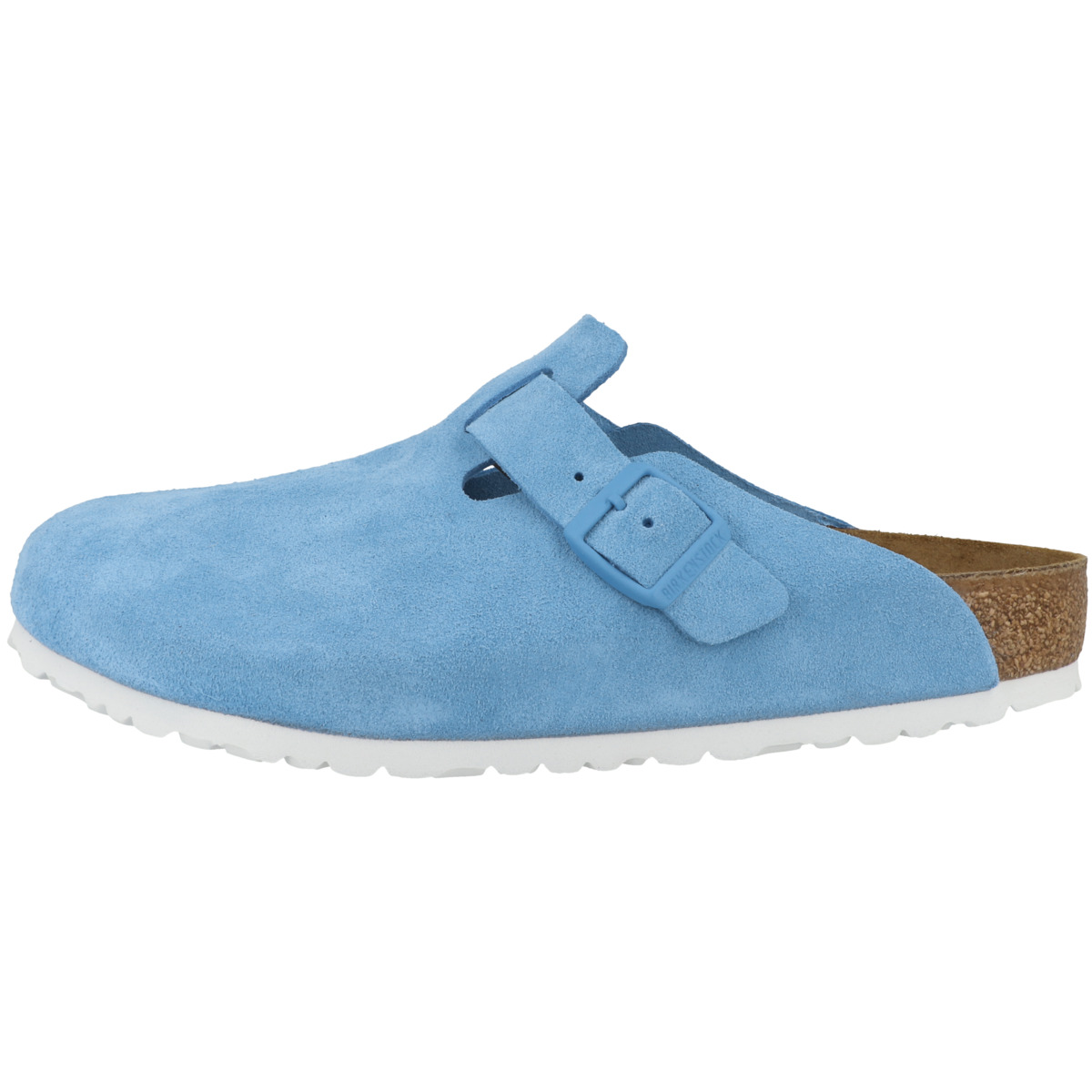 Birkenstock Boston Veloursleder Clogs normal blau