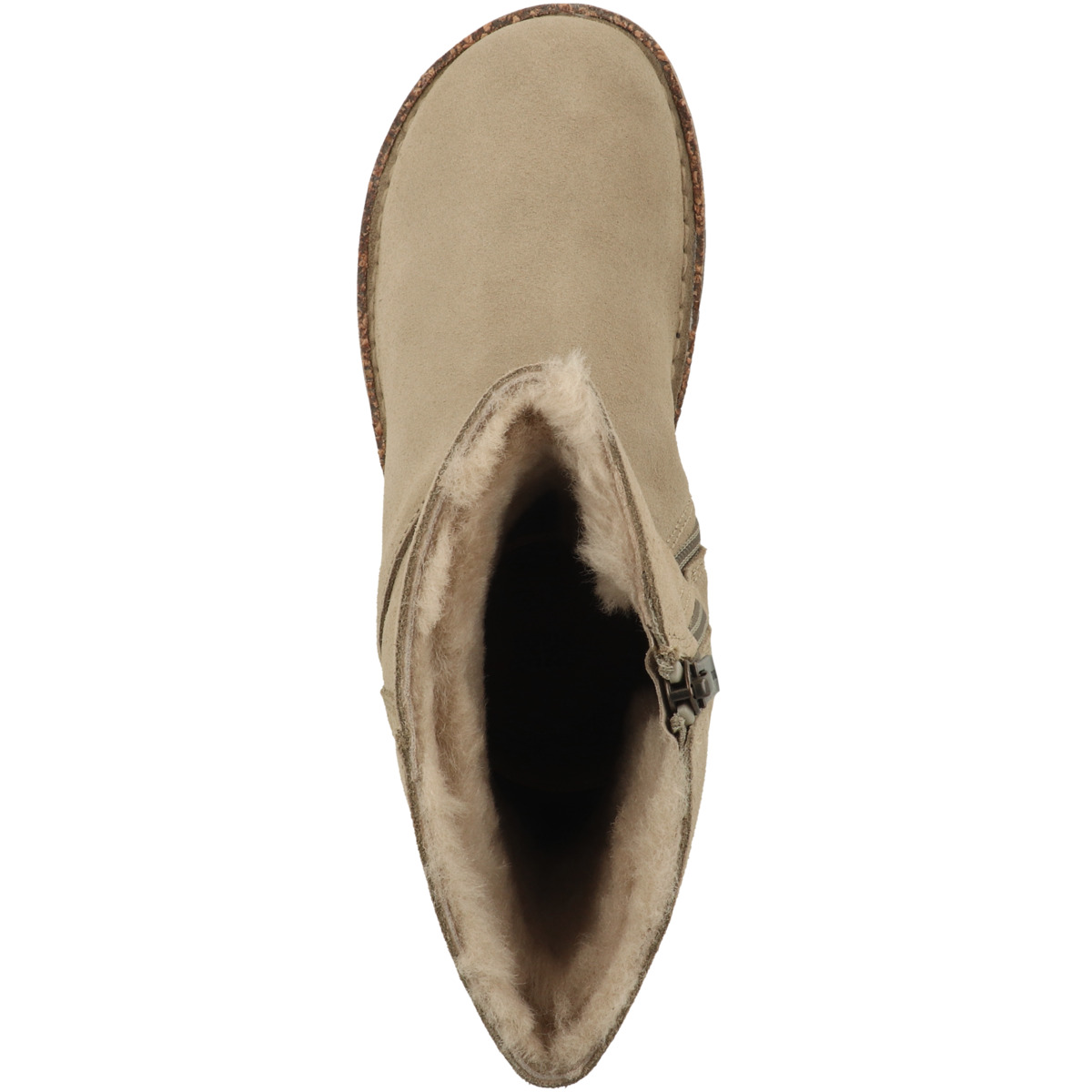 Birkenstock Uppsala Zip Shearling Veloursleder Boots normal beige