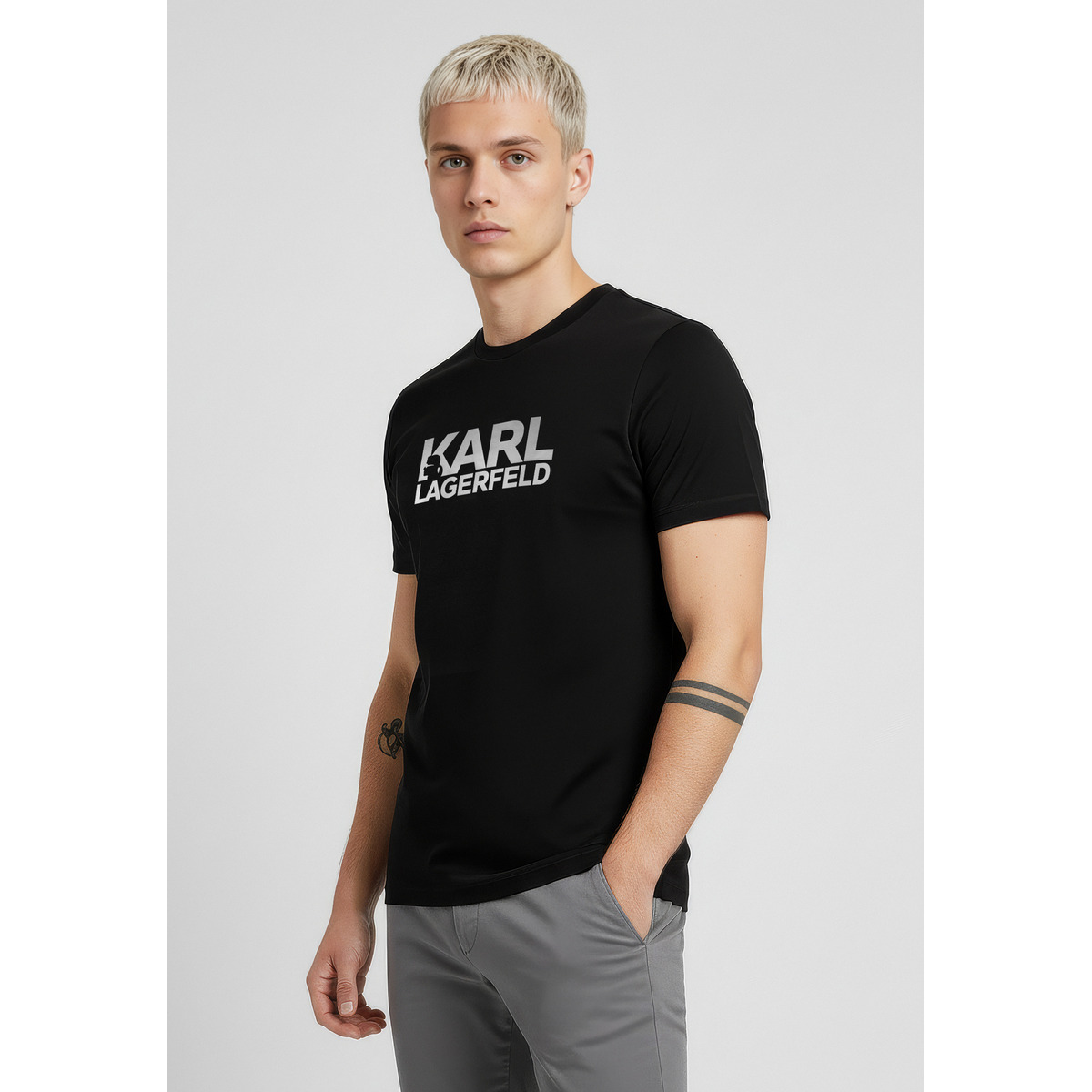 KARL LAGERFELD 755087 T-Shirt silber