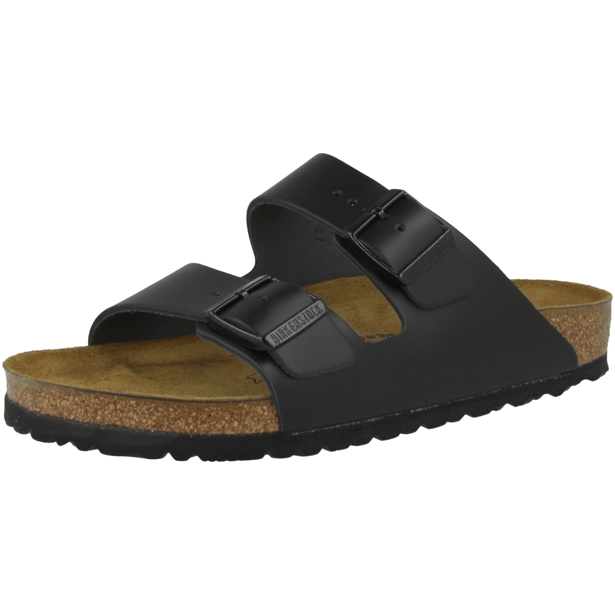 Birkenstock Arizona Glattleder Sandale normal schwarz