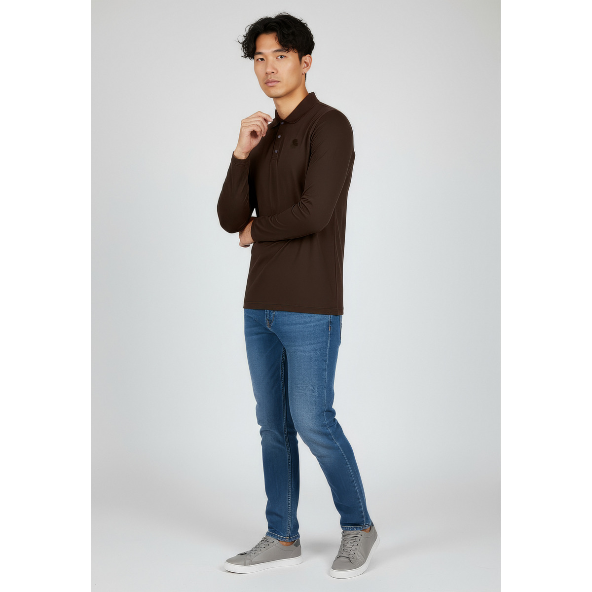 KARL LAGERFELD 745000 Poloshirt dunkelbraun