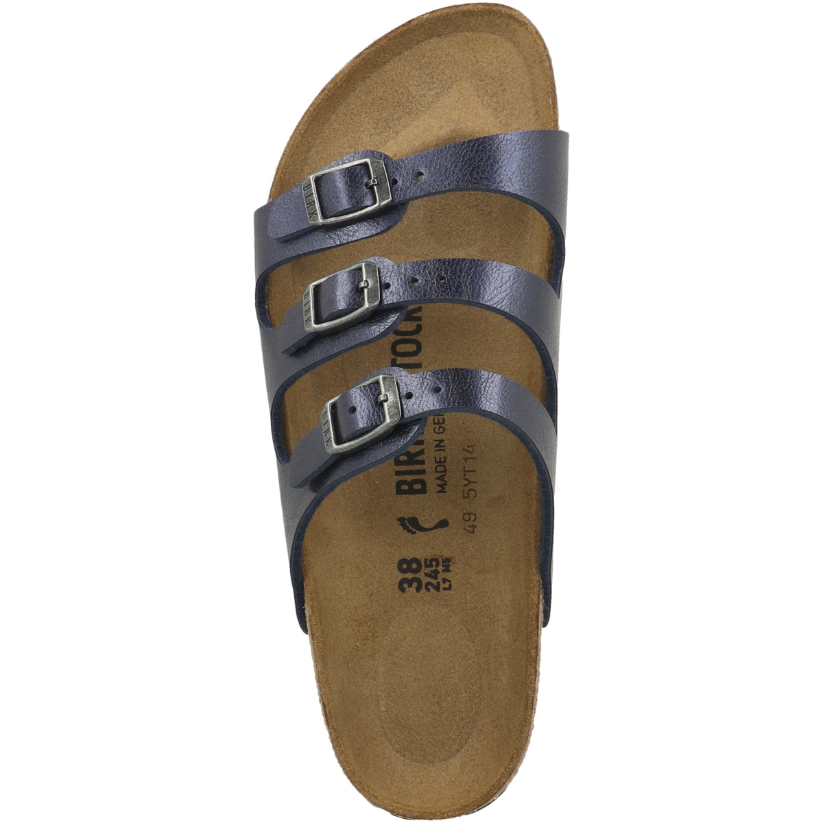 Birkenstock Florida Birko-Flor Graceful Sandale schmal dunkelblau