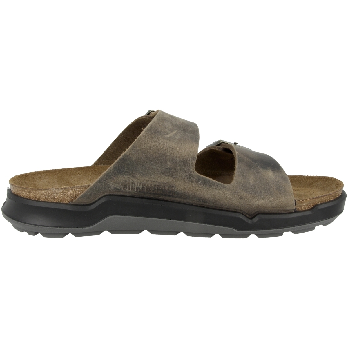 Birkenstock Arizona CT geöltes Nubukleder Sandale normal gruen